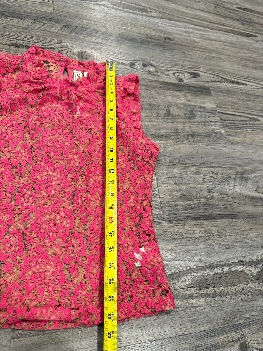 NWT Anthropologie Dolan Lace Top Pink Rose in Size S NEW WITH TAGS - Picture 11 of 12